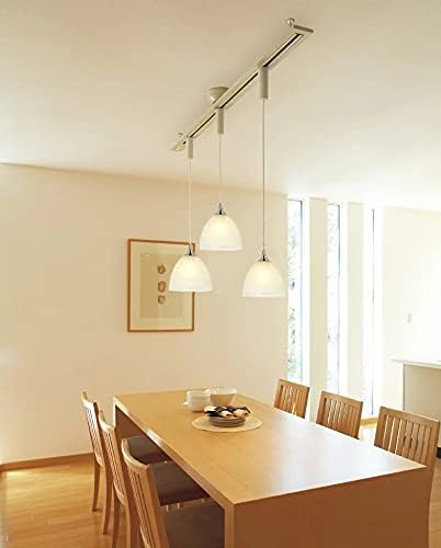 KIVEN 3個パック ペンダントライト ガラス ダクトレール式 収納カバー